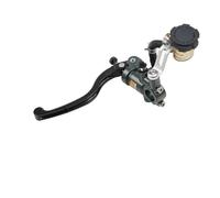 Hivernoi Motorcycle Brake Lever Universal Motorcycle Radial Mounting Brake Clutch for Master Cylinder Handlebar Motorbike Hydraulic Pump Brakes Levers(Gray,Left,15mm)