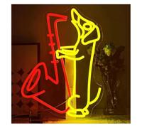 Hivernoi Neon Lamp Sign Lamp Dog Play for Jazz Neon Led Light for Wall Decor for Music Party Studio Musical Store(42X32cm)