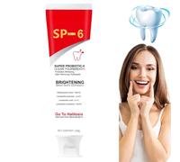 HIVETZ 120g Sp-6 Ultra Whitening Toothpaste, Probiotic Bright White Paste, Deep Cleaning & Freshens Breath, Gentle Natural Formula