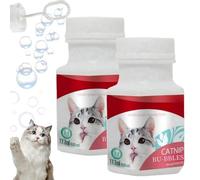 HIVETZ 2pcs Catnip Bubbles for Cats,Cat Bubbles,Catnip Oil,Natural Pet-Friendly Oil Scented Cat Toy,Play Toy for Stimulating Indoor and Outdoor Cats,Interactive Catnip Toy,Fun Catnip Bubbles