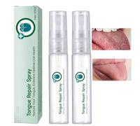 HIVETZ Tongue Repair Spray,2PCS Tongue Repair Spray for Dryness& Bad Breath,Fissured Tongue Relief Spray,Moisturising Dry Mouth Relief Spray,Instant Dry Mouth Relief,Breath Freshener Spray
