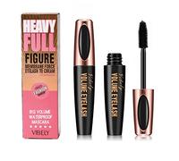 HIVETZ Waterproof Mascara,Mascara Black Volume and Length, Lengthening Mascara Black,False Lash Effect Mascara,No Smudging Mascara Waterproof Black,4D Mascara,Long Lasting Fibre Mascara