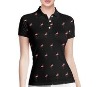 HIVICHI Funny Golf Shirts for Women Cute Crazy Print Moisture Wicking Short Sleeve Polo Shirts for Women, Aop-wpol-25079, S