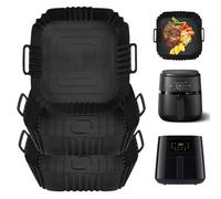 Hivio Airfryer Accessories, Accessories for Hot Air Fryer, Hot Air Fryer Accessories for Philips Essential Airfryer - 4.1L6.2L/Philips Airfryer 2000 Series 4.2L/6.2L/COSORI Airfryer 3.8-4.7L (Pack of