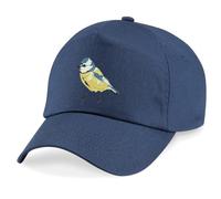 HiViz Kings Cheerful Blue Tit Baseball Cap - Sunny Days Await! Embroidered (Acrylic, Navy)