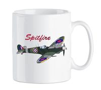HiViz Kings Classic Spitfire Printed Mug - A Tribute to Aviation History!