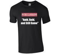 HiViz Kings CRAIGLANG Printed Still Game Scottish Humour T-Shirt, Auld, Bold, and Still Game Quote, (UK, Alpha, XL, Regular, Regular, Black)