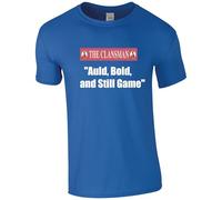 HiViz Kings CRAIGLANG Printed Still Game Scottish Humour T-Shirt, Auld, Bold, and Still Game Quote, (UK, Alpha, M, Regular, Regular, Blue)
