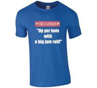HiViz Kings CRAIGLANG Printed Still Game Scottish Humour T-Shirt, Gie's Peace, ya Rocket! Quote, Black, Unisex (UK, Alpha, XXL, Regular, Regular, Blue)