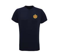 HiViz Kings Duke of Lancaster's Regiment British Army Performance T-Shirt, Men's (UK, Alpha, XXL, Regular, Regular, Navy)