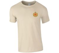 HiViz Kings Duke of Lancaster's Regiment Men's Tshirt British Army Insignia MOD ** 9 Colours Available ** (UK, Alpha, 4XL, Regular, Regular, Sand)