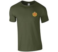 HiViz Kings Duke of Lancaster's Regiment Men's Tshirt British Army Insignia MOD ** 9 Colours Available ** (UK, Alpha, M, Regular, Regular, Military Green)