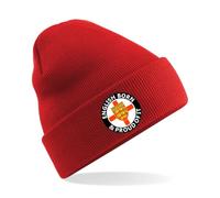 HiViz Kings Embroidered Beanie Hat, English Born & Proud of It (UK, Alpha, One Size, Red)