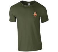 HiViz Kings Embroidered Household Cavalry Insignia Men's Tshirt British Army Insignia MOD Embroidery ** 9 Colours Available ** (UK, Alpha, M, Regular, Regular, Olive)