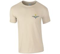 HiViz Kings Embroidered Parachute Regiment Men's Tshirt Paras Paratrooper British Army Insignia MOD Embroidery ** 9 Colours Available **