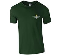 HiViz Kings Embroidered Parachute Regiment Men's Tshirt Paras Paratrooper British Army Insignia MOD Embroidery ** 9 Colours Available ** (UK, Alpha, 4XL, Regular, Regular, Green)