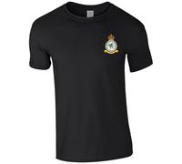 HiViz Kings Embroidered RAF 238 Squadron Men's Tshirt Royal Air Force Insignia MOD Embroidery ** 9 Colours Available ** (UK, Alpha, L, Regular, Regular, Black)