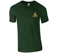 HiViz Kings Embroidered Royal Artillery Men's Tshirt British Army Insignia MOD Embroidery ** 9 Colours Available ** (UK, Alpha, S, Regular, Regular, Green)