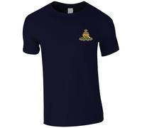 HiViz Kings Embroidered Royal Artillery Men's Tshirt British Army Insignia MOD Embroidery ** 9 Colours Available ** (UK, Alpha, XL, Regular, Regular, Navy)