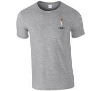 HiViz Kings Embroidered Royal Corps of Signals Royal Signals Men's Tshirt British Army Insignia MOD Embroidery ** 9 Colours Available ** (UK, Alpha, XL, Regular, Regular, Grey)