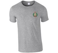 HiViz Kings Embroidered Royal Engineers The Sappers Men's Tshirt British Army Insignia MOD Embroidery ** 9 Colours Available ** (UK, Alpha, XXL, Regular, Regular, Grey)