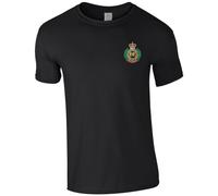 HiViz Kings Embroidered Royal Engineers The Sappers Men's Tshirt British Army Insignia MOD Embroidery ** 9 Colours Available ** (UK, Alpha, XXL, Regular, Regular, Black)