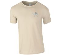 HiViz Kings Embroidered Royal Gurkha Rifles Men's Tshirt British Army Insignia MOD Embroidery ** 9 Colours Available ** (UK, Alpha, M, Regular, Regular, Sand)