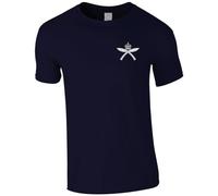 HiViz Kings Embroidered Royal Gurkha Rifles Men's Tshirt British Army Insignia MOD Embroidery ** 9 Colours Available ** (UK, Alpha, L, Regular, Regular, Navy)