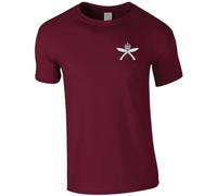 HiViz Kings Embroidered Royal Gurkha Rifles Men's Tshirt British Army Insignia MOD Embroidery ** 9 Colours Available ** (UK, Alpha, 3XL, Regular, Regular, Maroon)