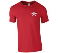 HiViz Kings Embroidered Royal Gurkha Rifles Men's Tshirt British Army Insignia MOD Embroidery ** 9 Colours Available ** (UK, Alpha, S, Regular, Regular, Red)
