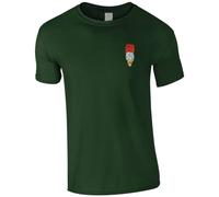 HiViz Kings Embroidered Royal Regiment of Fusiliers Feathers Men's Tshirt British Army Insignia MOD Embroidery ** 9 Colours Available ** (UK, Alpha, XL, Regular, Regular, Green)