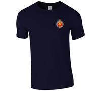 HiViz Kings Embroidered Welsh Guards Men's Tshirt British Army Insignia MOD Embroidery ** 9 Colours Available ** (UK, Alpha, L, Regular, Regular, Navy)