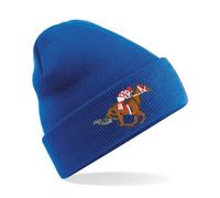 HiViz Kings Horse Racing Embroidered Beanie Hat! Stay Warm At The Course