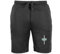 HiViz Kings Military Embroidered British Army Shorts, Royal Marine Commando, Stylish Combat Apparel (UK, Alpha, L, Regular, Regular, Black)