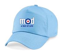 HiViz Kings MOD A Way of Life Embroidered Baseball Cap Pristine Finish (Sky Blue)