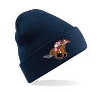 HiViz Kings Personalised Horse Racing Embroidered Beanie Hat! Stay Warm at The Course (Acrylic, Navy)