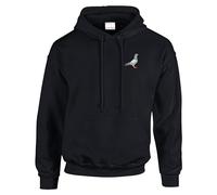 HiViz Kings Pigeon Racing Enthusiast Hoodie - Embrace the Spirit of the Skies! (UK, Alpha, M, Regular, Regular, Black)