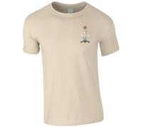 HiViz Kings Queen's Gurkha Signals Gurkhas Men's Tshirt British Army Insignia MOD ** 9 Colours Available ** (UK, Alpha, 4XL, Regular, Regular, Sand)