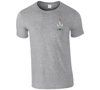 HiViz Kings Queen's Gurkha Signals Gurkhas Men's Tshirt British Army Insignia MOD ** 9 Colours Available ** (UK, Alpha, XL, Regular, Regular, Grey)