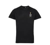 HiViz Kings Queen's Royal Ghurkas British Army Performance T-Shirt, Men's (UK, Alpha, L, Regular, Regular, Black)