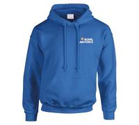 HiViz Kings RAF Embroidered Logo Hoodie, Premium Quality, Warm (UK, Alpha, S, Regular, Regular, Blue)