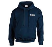 HiViz Kings RAF Embroidered Logo Hoodie, Premium Quality, Warm (UK, Alpha, XL, Regular, Regular, Navy)