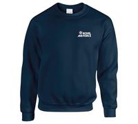 HiViz Kings RAF Embroidered Logo Sweatshirt, Premium Quality, Cozy Fit (UK, Alpha, XL, Regular, Regular, Navy)