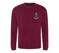 HiViz Kings Royal Army Medical Corps British Army Embroidered Sweatshirt - Military Style Pullover Official Licensed (UK, Alpha, L, Regular, Regular, Maroon)