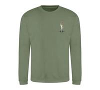 HiViz Kings Royal corps Of Signals British Army Embroidered Sweatshirt - Military Style Pullover Official Licensed (UK, Alpha, XL, Regular, Regular, Olive)