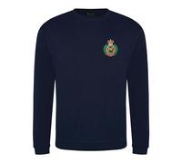 HiViz Kings Royal Engineer Embroidered Sweatshirt -Military Style Pullover Official Licensed (UK, Alpha, XL, Regular, Regular, Navy)