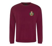 HiViz Kings Royal Engineer Embroidered Sweatshirt -Military Style Pullover Official Licensed (UK, Alpha, L, Regular, Regular, Maroon)