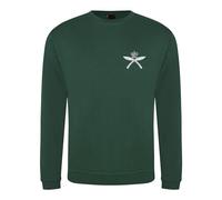 HiViz Kings Royal Gurka Rifles British Army Embroidered Sweatshirt - Military Style Pullover Official Licensed (UK, Alpha, XXL, Regular, Regular, Green)