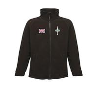 HiViz Kings Royal Marine Commando Embroidered Fleece with Union Flag - Premium Apparell (UK, Alpha, 3XL, Regular, Regular, Black)