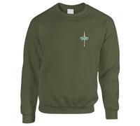 HiViz Kings Royal Marine Commando Premium Embroidered Sweatshirt (UK, Alpha, 3XL, Regular, Regular, Olive)